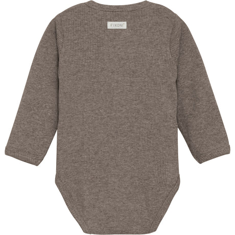 FIXONI Coffee Quartz Melange Omlott Body Ls Melange Rib