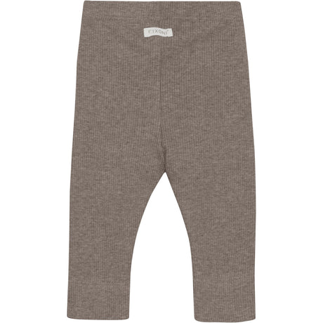 FIXONI Coffee Quartz Melange Leggings Melange Rib