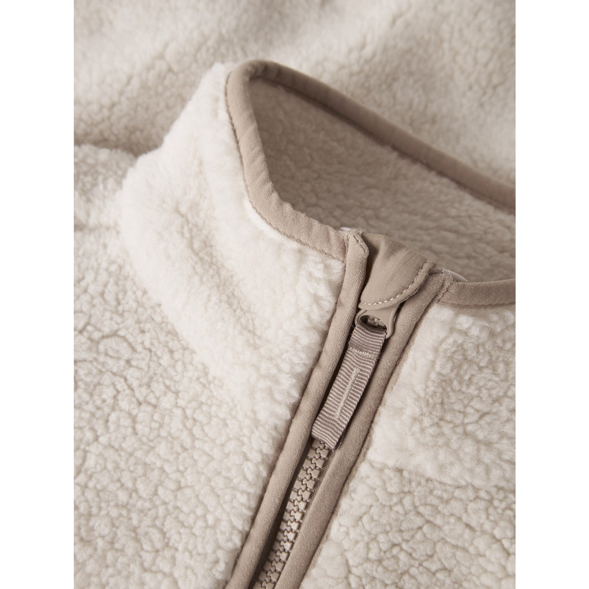 Name It Moonbeam Chest Pocket Savannah Tan Nknmattia Sherpa Jacka Pb