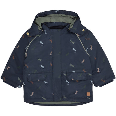 Hust & Claire More Navy Obi Lizards