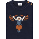 Hust & Claire More Navy Pilou Strong Man