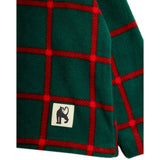Mini Rodini Green Plaid AOP Fleece Ls Topp