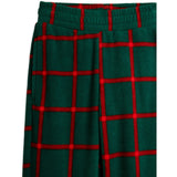 Mini Rodini Green Plaid AOP Fleece Trousers