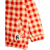 Mini Rodini Red Gingham AOP Fleece Jacka