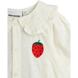 Mini Rodini White Strawberry Emb Schiffli Blus