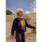 Mini Rodini Black Mammoth Chenille Sweatshirt