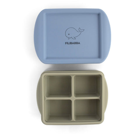 FILIBABBA Ocean Mix Baby Food Freezer Tray 4x65 Ml 2-Pack