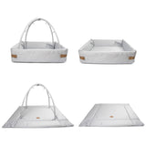 FILIBABBA Pearl Blue Activity Nest Soft Quilt