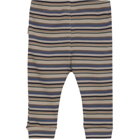 Minymo China Blue Byxor Y/D Rib