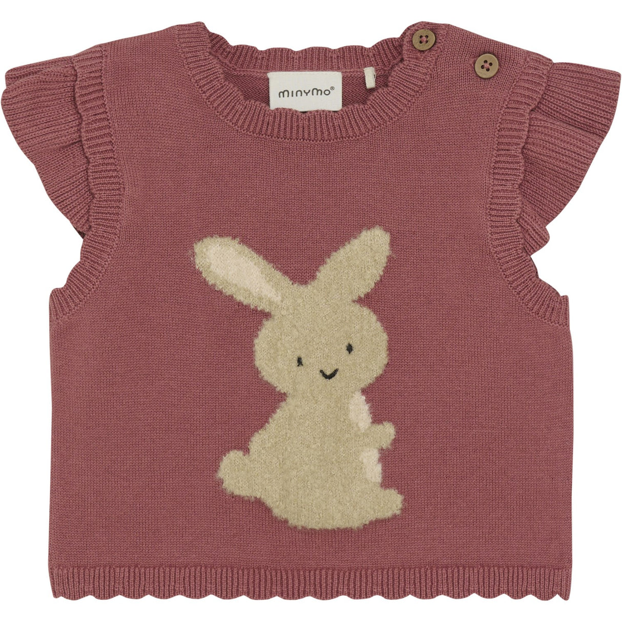 Minymo Withered Rose Väst Stickad