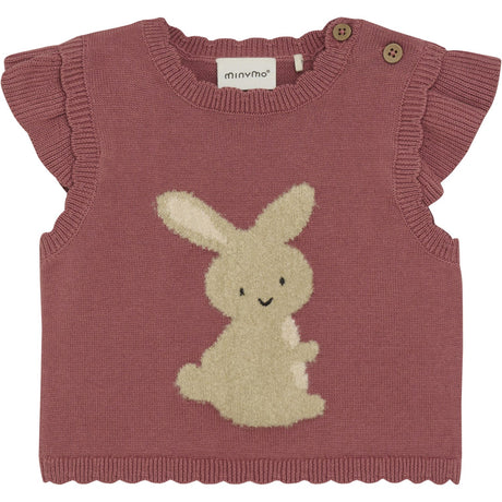 Minymo Withered Rose Väst Stickad