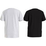 Calvin Klein White / Black 2-Pack Monochram T-Shirt