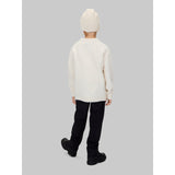 Calvin Klein Whitecap Gray Fluffy Sweater