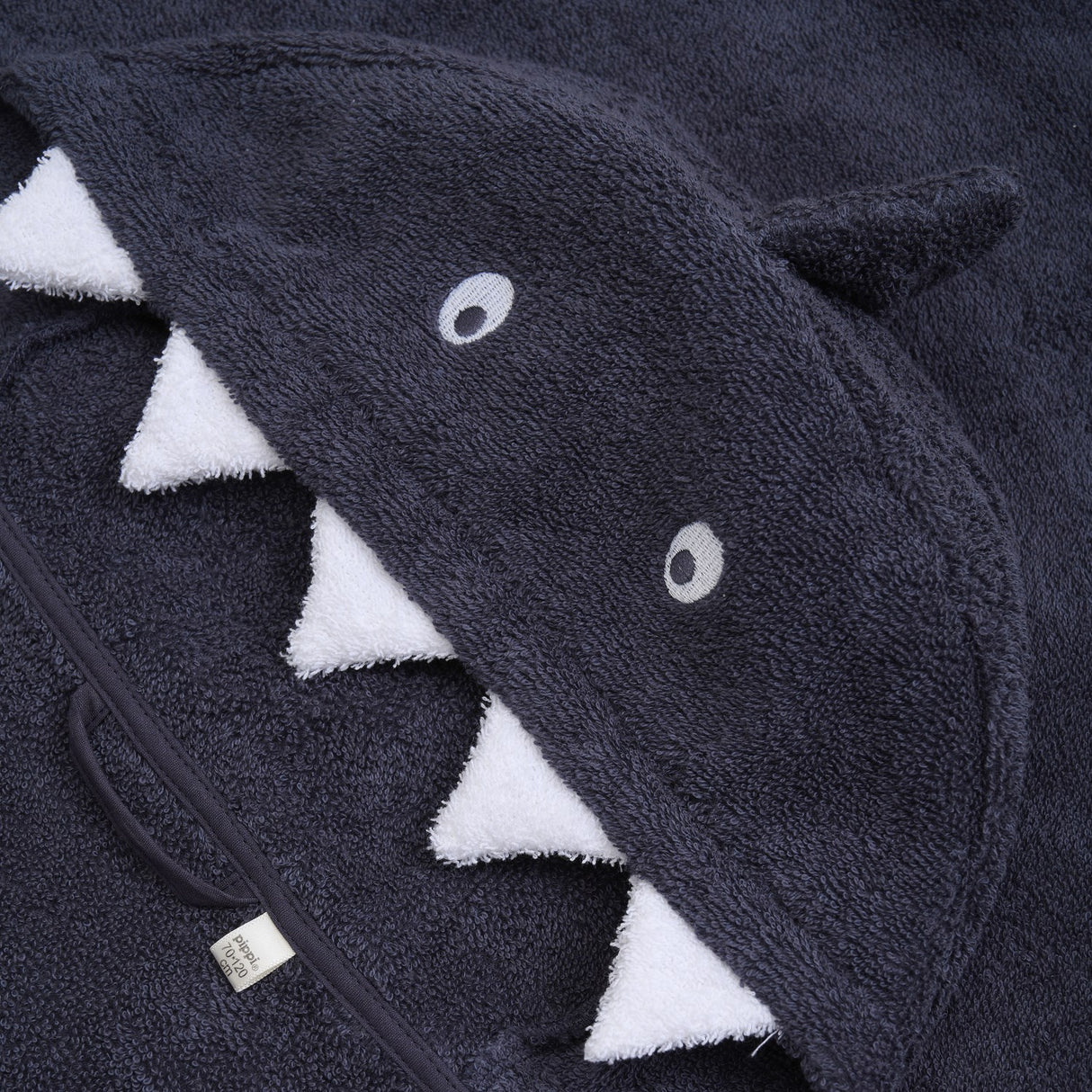 Pippi Odyssey Gray Hooded Bath Handduk