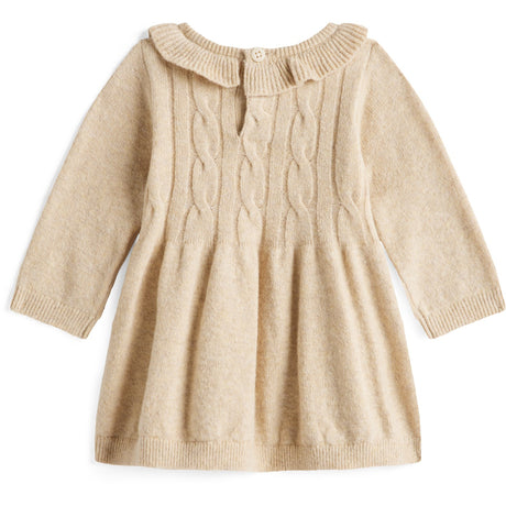 Tommy Hilfiger Malted Milk Heather Cable Sweater Klänning Ls