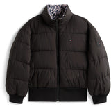Tommy Hilfiger Black Aop Vändbar Puffer Bomber