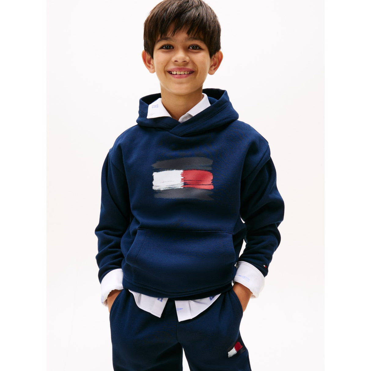 Tommy Hilfiger Dark Night Navy Flag Hoodies