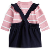 Tommy Hilfiger Dark Night Navy Baby Cord Dungaree Klänning Sett