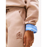Tommy Hilfiger Malted Milk Tonal Crest Sweatpants