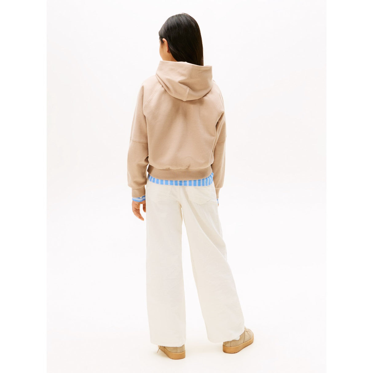 Tommy Hilfiger Malted Milk Tonal Crest Hoodies