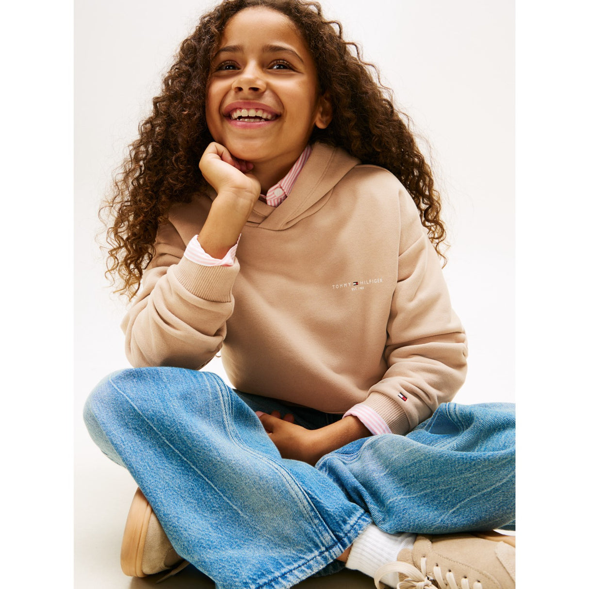 Tommy Hilfiger Malted Milk Mini Corp Hoodies