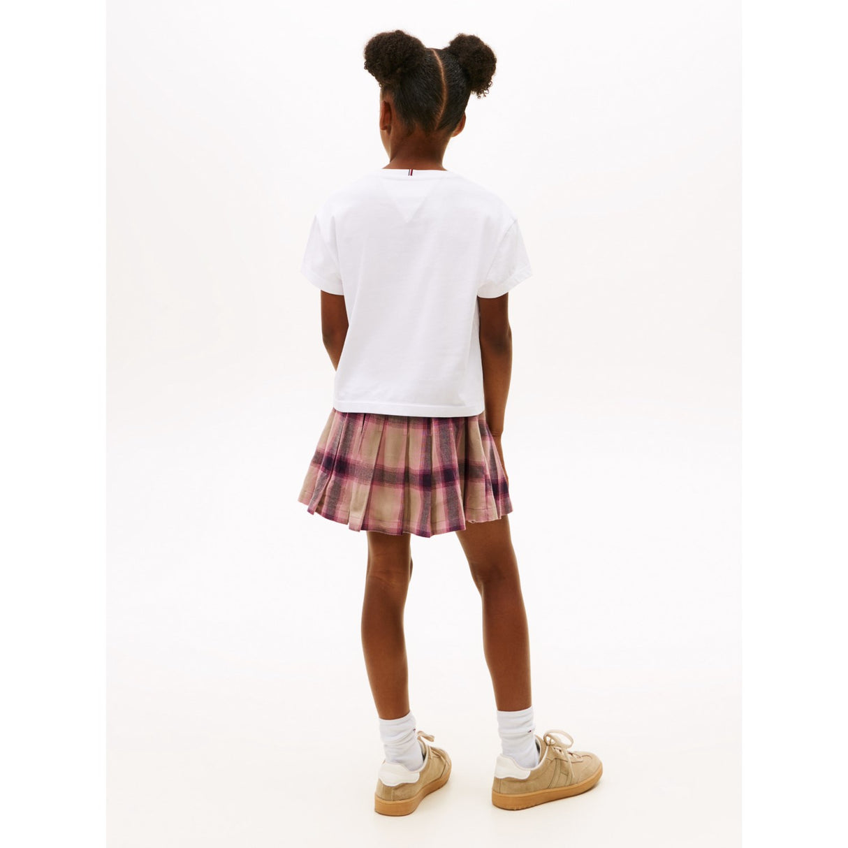 Tommy Hilfiger White Varsity Sateen Graphic Tee S/S