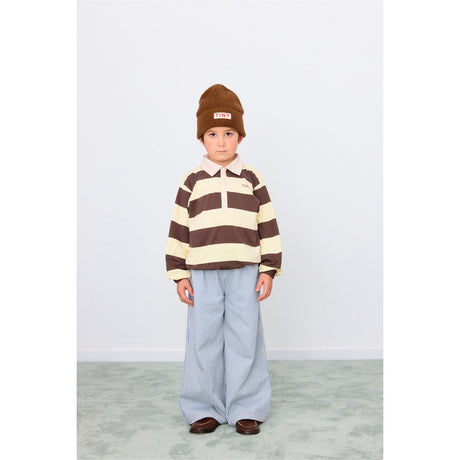 TinyCottons Dusty Yellow Stripes Pikétröja Sleeve T-Shirt