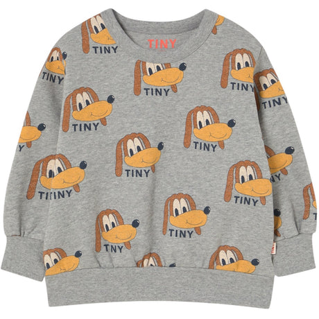 TinyCottons Medium Grey Heather Dogs Sweatshirt
