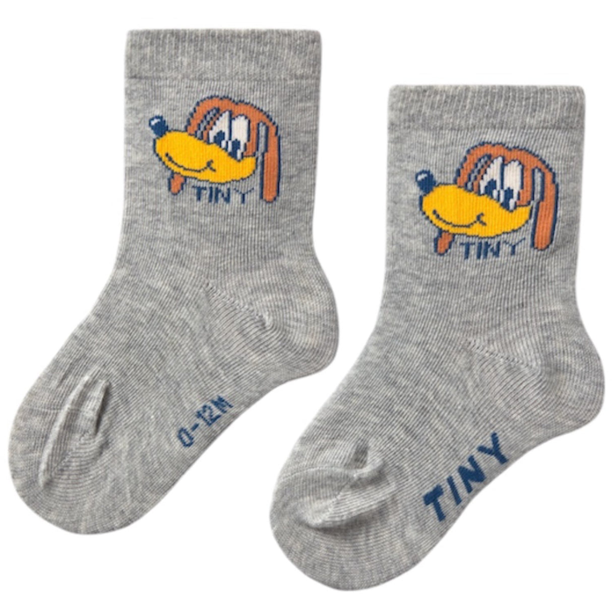 TinyCottons Medium Grey Heather Dog Medium Strumpor