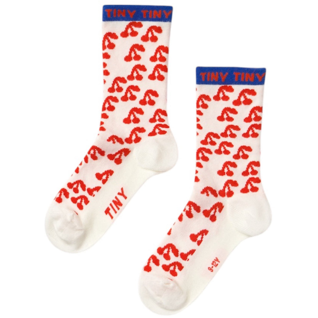 TinyCottons Off-White Cherries Medium Strumpor