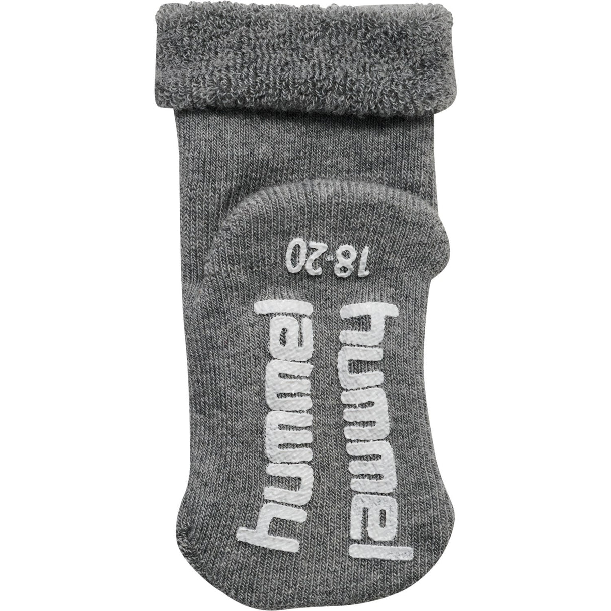 Hummel Grey Melange Mini Non Slip Strumpo