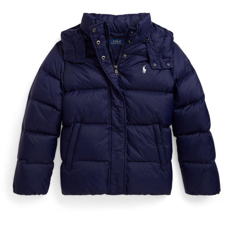 Polo Ralph Lauren Newport Navy W White Pp Girl Bomber Jacka