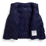 Polo Ralph Lauren Newport Navy W White Pp Girl Bomber Jacka