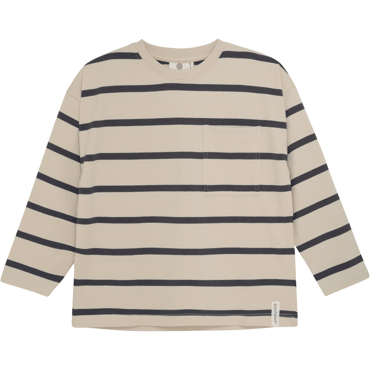 En Fant Ebony T-Shirt Ls Stripe Oversize