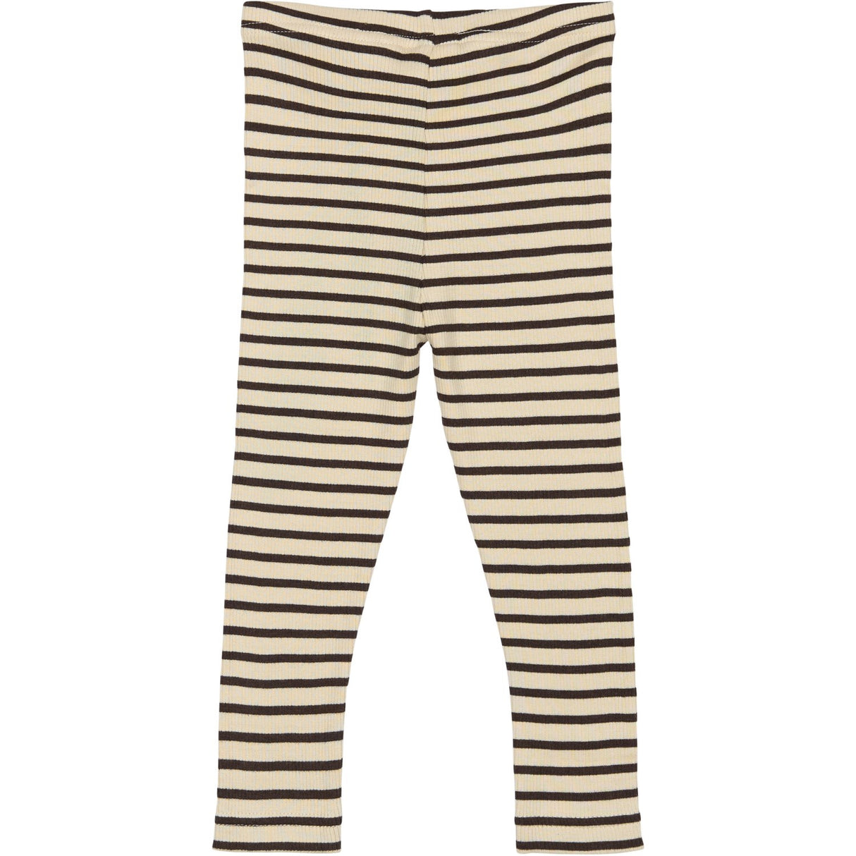 Petit Piao Coffee Bean/off White Legging Modal Striped