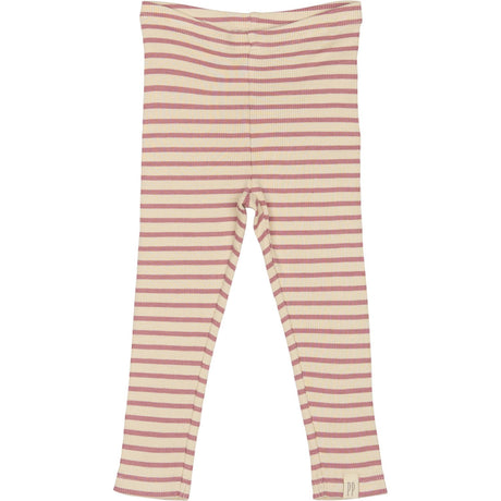 Petit Piao Nostalgic Rose/off White Legging Modal Striped