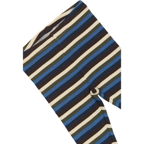 Petit Piao True Navy Multistripe Legging Modal Multi Striped