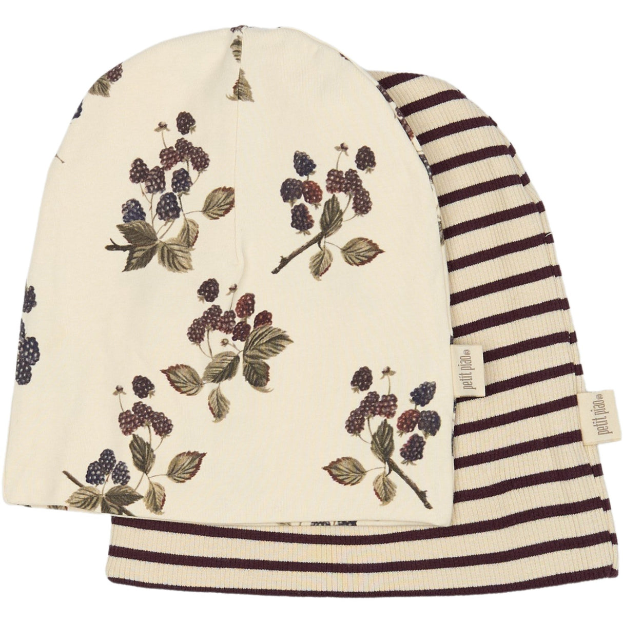 Petit Piao Black Berry Beanie Mössa 2 Pack