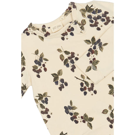 Petit Piao Black Berry Byxdress L/S Printed