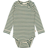 Petit Piao Dark Sea/off White Body L/S Modal Striped