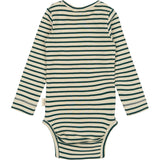 Petit Piao Dark Sea/off White Body L/S Modal Striped