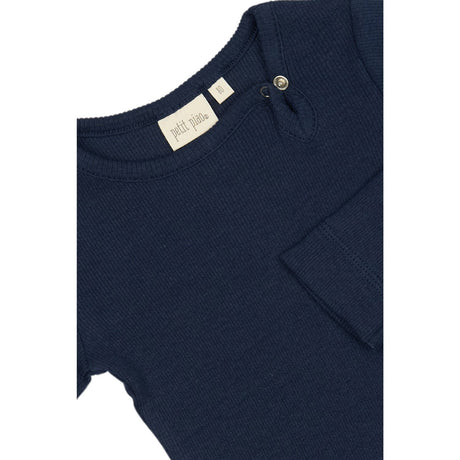 Petit Piao Dress Blues Body L/S Modal