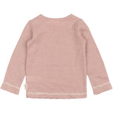 Petit Piao Nostalgic Rose/Dark Off White PPDante T-Shirt L/S Meriono Ull Striped