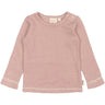 Petit Piao Nostalgic Rose/Dark Off White PPDante T-Shirt L/S Meriono Ull Striped
