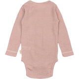 Petit Piao Nostalgic Rose/Dark Off White PPDante Body L/S Merino Ull Striped