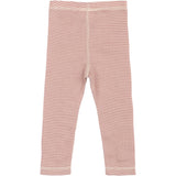 Petit Piao Nostalgic Rose/Dark Off White PPDante Leggings Merino Ull Striped