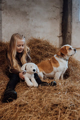 av Astrup Plyschhund med valpar