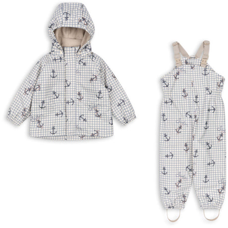 Konges Sløjd Sailor Check Rainy Palme Sett