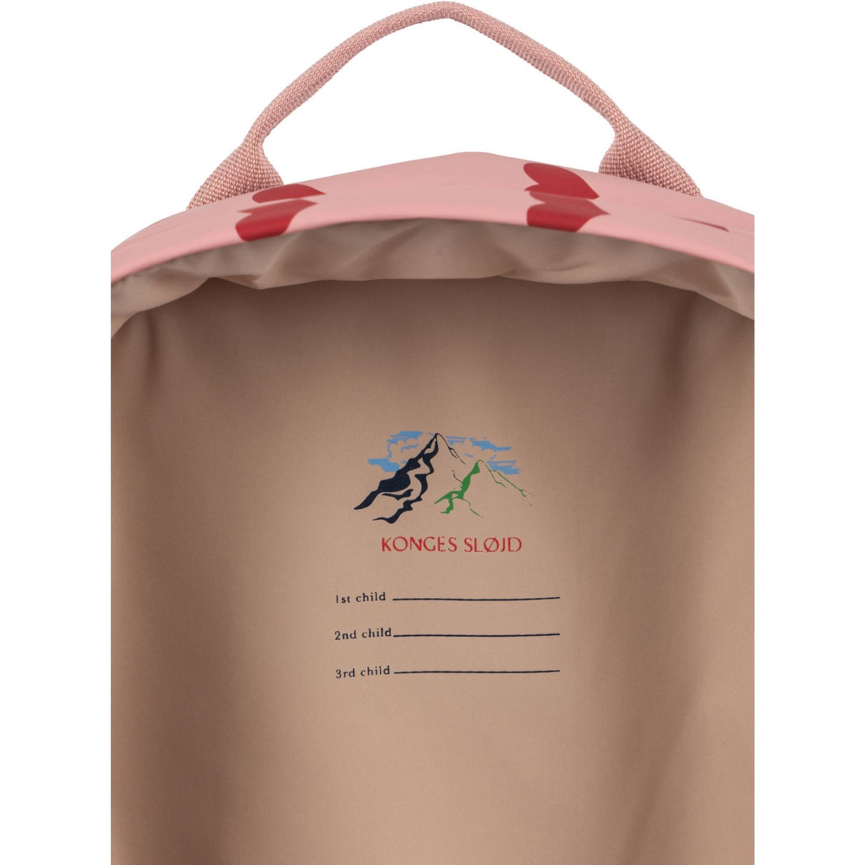 Konges Sløjd Amour Pink Rainy Kids Ryggsäck Midi