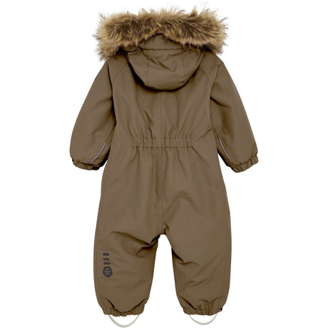 Color Kids Fossil Baby Coverall W. Fake Päls